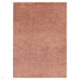 Como Plush Plain Super-Soft Silky Shimmer Ultra High-Density Mid-Height Polyester Shaggy Marsala Rug