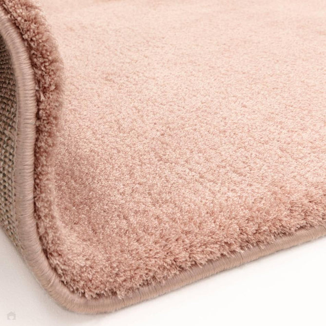 Como Plush Plain Super-Soft Silky Shimmer Ultra High-Density Mid-Height Polyester Shaggy Pink Rug-Asiatic Carpets-Rug Love - The Most Loved Rug Store