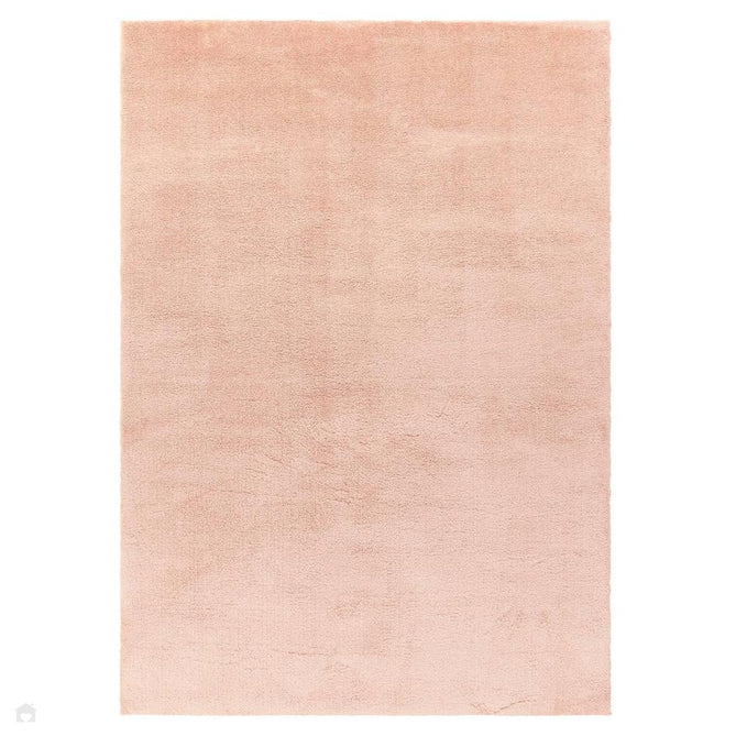 Como Plush Plain Super-Soft Silky Shimmer Ultra High-Density Mid-Height Polyester Shaggy Pink Rug-Asiatic Carpets-Rug Love - The Most Loved Rug Store