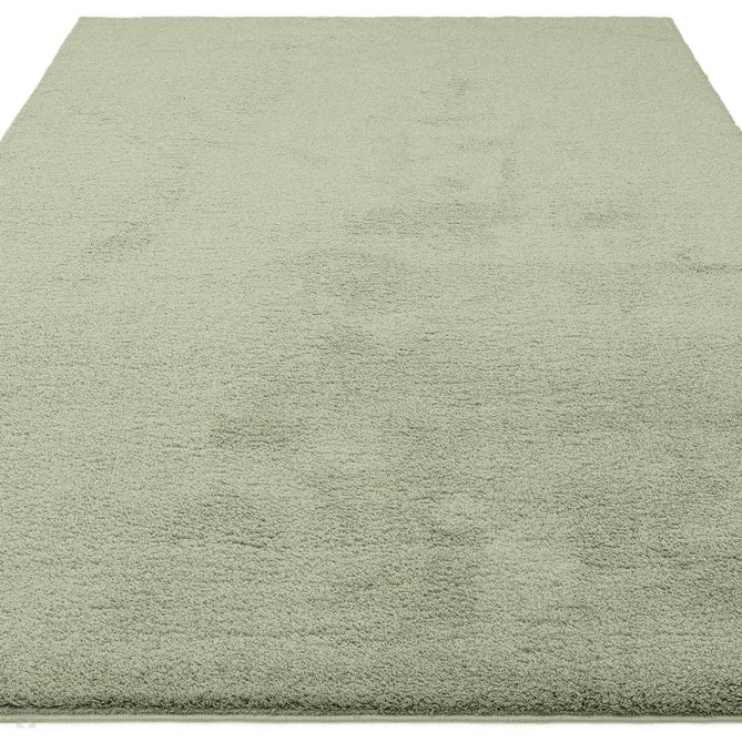Como Plush Plain Super-Soft Silky Shimmer Ultra High-Density Mid-Height Polyester Shaggy Sage Rug-Asiatic Carpets-Rug Love - The Most Loved Rug Store