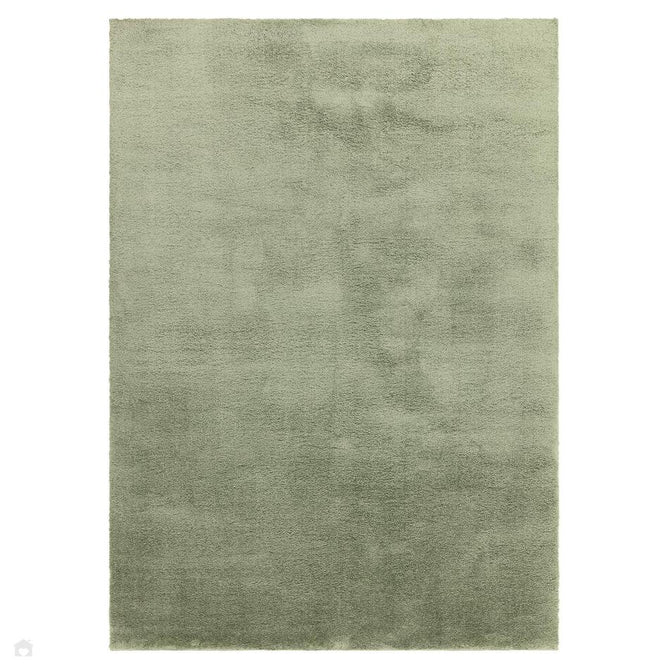 Como Plush Plain Super-Soft Silky Shimmer Ultra High-Density Mid-Height Polyester Shaggy Sage Rug-Asiatic Carpets-Rug Love - The Most Loved Rug Store
