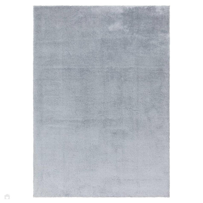 Como Plush Plain Super-Soft Silky Shimmer Ultra High-Density Mid-Height Polyester Shaggy Soft Powder Blue Rug-Asiatic Carpets-Rug Love - The Most Loved Rug Store