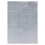 Como Plush Plain Super-Soft Silky Shimmer Ultra High-Density Mid-Height Polyester Shaggy Soft Powder Blue Rug