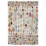 Contours Kite Modern Abstract Hand-Woven Wool&Cotton Pink/Blue/Yellow/Multicolour Rug