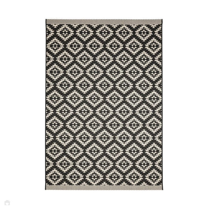 County Genesis Black In-Outdoor Flatweave Runner-Melrose-Rug Love - The Most Loved Rug Store