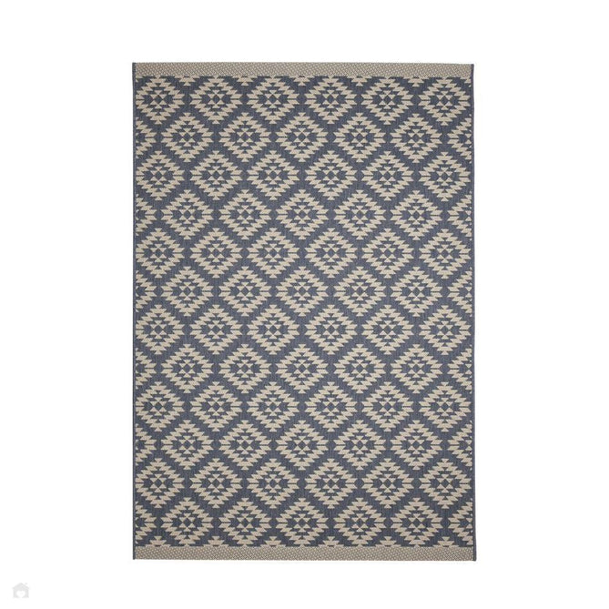 County Genesis Navy In-Outdoor Flatweave Rug-Melrose-Rug Love - The Most Loved Rug Store