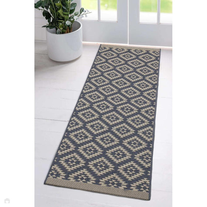 County Genesis Navy In-Outdoor Flatweave Runner-Melrose-Rug Love - The Most Loved Rug Store