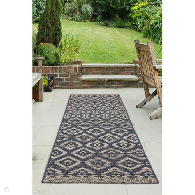 County Genesis Navy In-Outdoor Flatweave Runner-Melrose-Rug Love - The Most Loved Rug Store