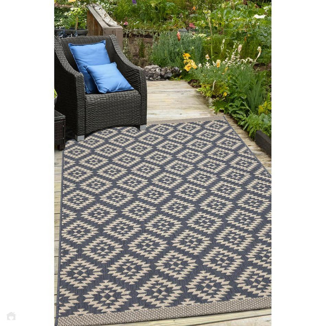 County Genesis Navy In-Outdoor Flatweave Runner-Melrose-Rug Love - The Most Loved Rug Store