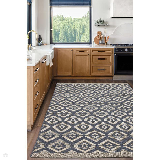 County Genesis Navy In-Outdoor Flatweave Runner-Melrose-Rug Love - The Most Loved Rug Store