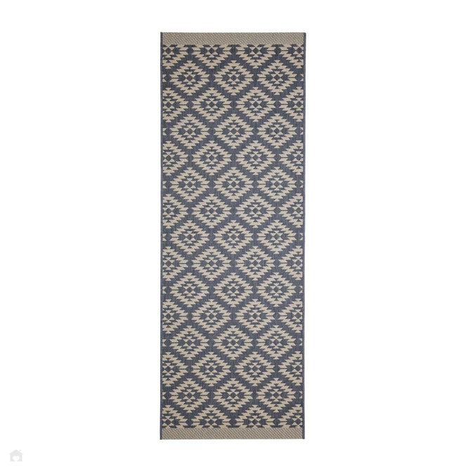 County Genesis Navy In-Outdoor Flatweave Runner-Melrose-Rug Love - The Most Loved Rug Store