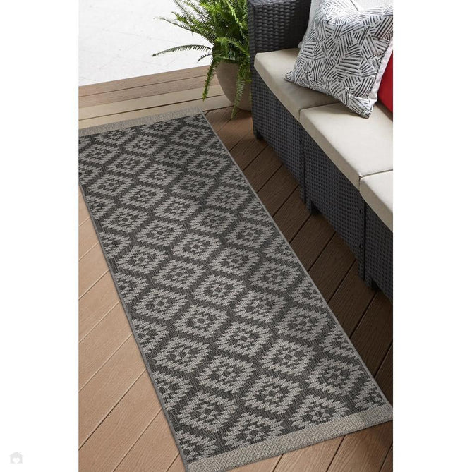 County Genesis Silver In-Outdoor Flatweave Runner-Melrose-Rug Love - The Most Loved Rug Store