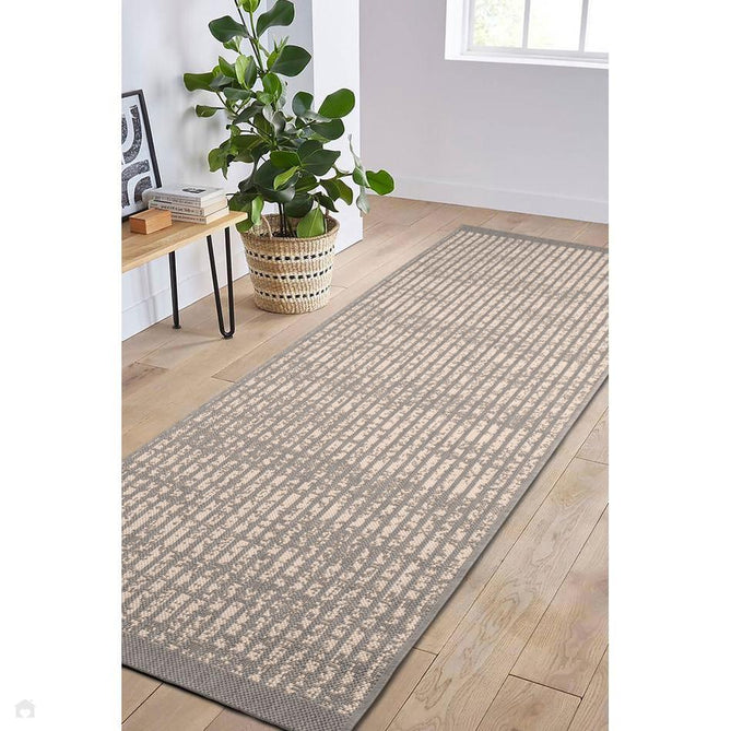 County Hatch Grey In-Outdoor Flatweave Runner-Melrose-Rug Love - The Most Loved Rug Store