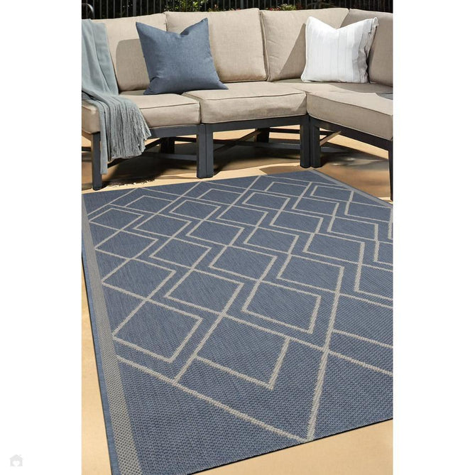 County Ishmael Navy In-Outdoor Flatweave Rug-Melrose-Rug Love - The Most Loved Rug Store
