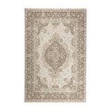 County Medallion Natural In-Outdoor Flatweave Rug
