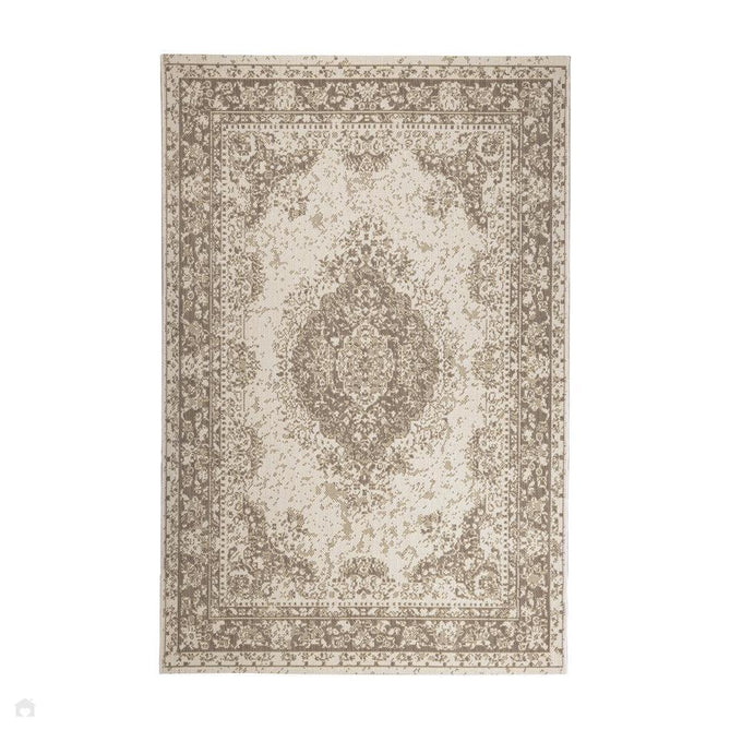 County Medallion Natural In-Outdoor Flatweave Runner-Melrose-Rug Love - The Most Loved Rug Store