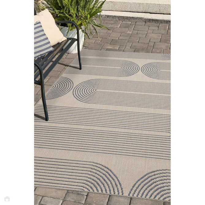 County Multi Arcs Denim In-Outdoor Flatweave Rug-Melrose-Rug Love - The Most Loved Rug Store