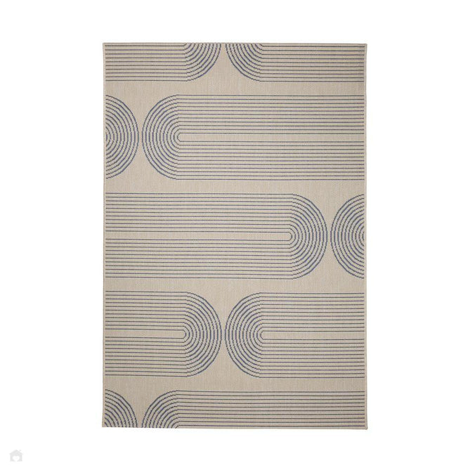 County Multi Arcs Denim In-Outdoor Flatweave Rug-Melrose-Rug Love - The Most Loved Rug Store