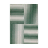 County Multi Stripe Green In-Outdoor Flatweave Rug