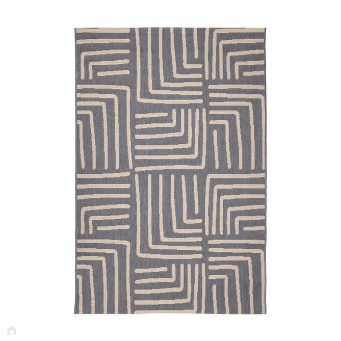 County Patches Navy In-Outdoor Flatweave Rug-Melrose-Rug Love - The Most Loved Rug Store