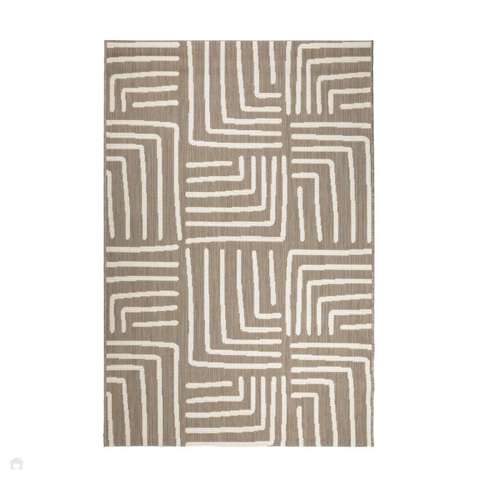 County Patches Taupe In-Outdoor Flatweave Runner-Melrose-Rug Love - The Most Loved Rug Store