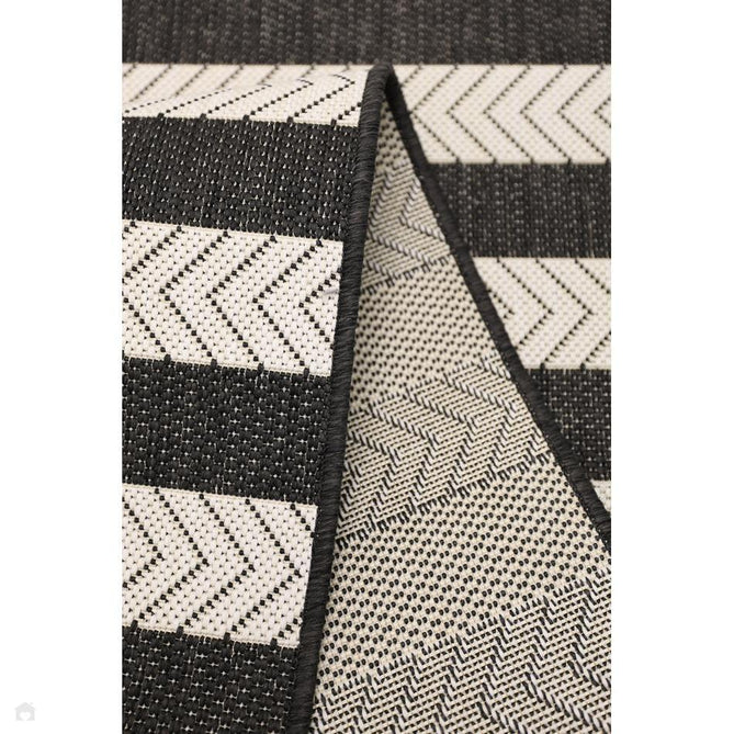 County Stripe Black In-Outdoor Flatweave Rug-Melrose-Rug Love - The Most Loved Rug Store