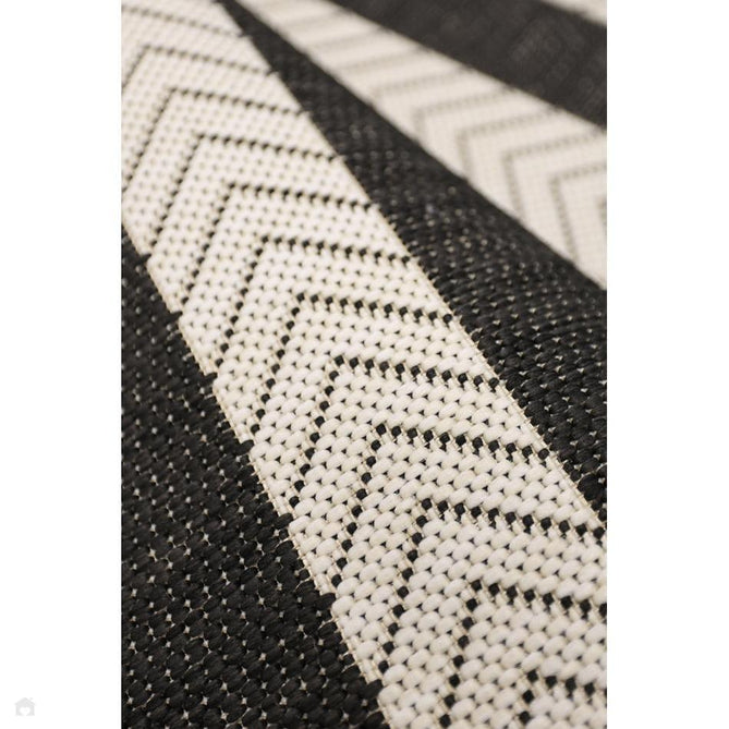 County Stripe Black In-Outdoor Flatweave Runner-Melrose-Rug Love - The Most Loved Rug Store