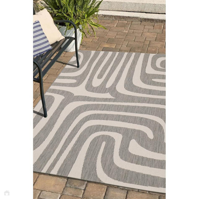 County Zebra Grey In-Outdoor Flatweave Runner-Melrose-Rug Love - The Most Loved Rug Store