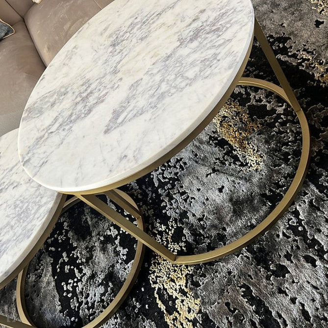 Craft 19788 Modern Abstract Distressed Marbled Metallic Shimmer Soft Textured Black/Grey/Gold Rug-Think Rugs-Rug Love - The Most Loved Rug Store