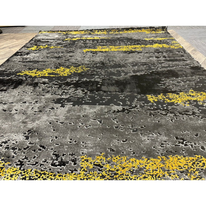 Craft 19788 Modern Abstract Distressed Marbled Metallic Shimmer Soft Textured Black/Grey/Gold Rug-Think Rugs-Rug Love - The Most Loved Rug Store