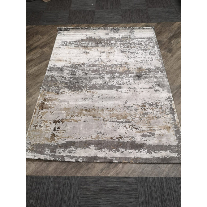 Craft 19788 Modern Abstract Distressed Marbled Metallic Shimmer Soft Textured Grey/Light Grey/Beige/White Rug-Think Rugs-Rug Love - The Most Loved Rug Store