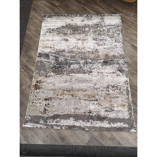 Craft 19788 Modern Abstract Distressed Marbled Metallic Shimmer Soft Textured Grey/Light Grey/Beige/White Rug-Think Rugs-Rug Love - The Most Loved Rug Store