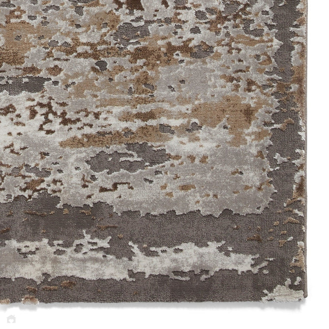 Craft 19788 Modern Abstract Distressed Marbled Metallic Shimmer Soft Textured Grey/Light Grey/Beige/White Rug-Think Rugs-Rug Love - The Most Loved Rug Store