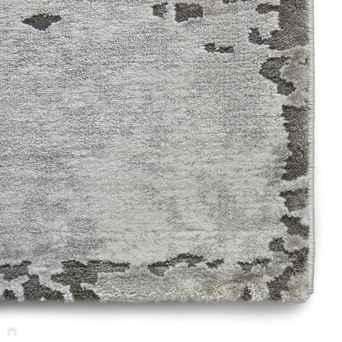 Craft 19788 Modern Abstract Distressed Marbled Metallic Shimmer Soft Textured Grey/Ochre Rug-Think Rugs-Rug Love - The Most Loved Rug Store
