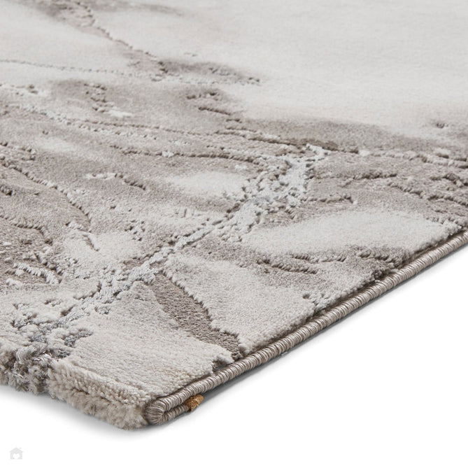Craft 23270 Modern Abstract Marbled Soft Textured Ivory/Grey/Silver Rug-Think Rugs-Rug Love - The Most Loved Rug Store
