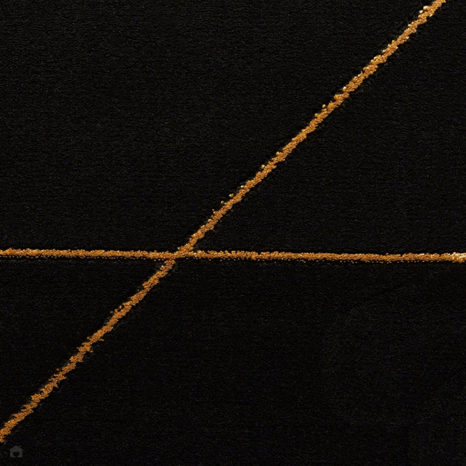 Craft 23299 Modern Geometric Marbled Soft Textured Black/Gold Rug-Think Rugs-Rug Love - The Most Loved Rug Store