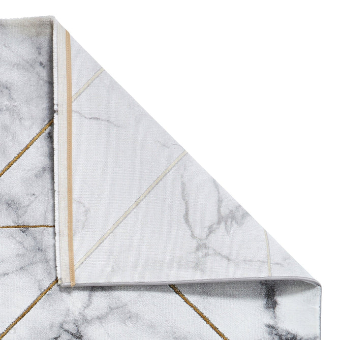 Craft 23299 Modern Geometric Marbled Soft Textured Grey/Ivory/Gold Rug-Think Rugs-Rug Love - The Most Loved Rug Store