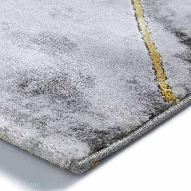 Craft 23299 Modern Geometric Marbled Soft Textured Grey/Ivory/Gold Rug-Think Rugs-Rug Love - The Most Loved Rug Store