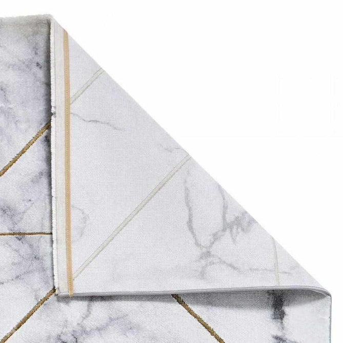 Craft 23299 Modern Geometric Marbled Soft Textured Grey/Ivory/Gold Rug-Think Rugs-Rug Love - The Most Loved Rug Store