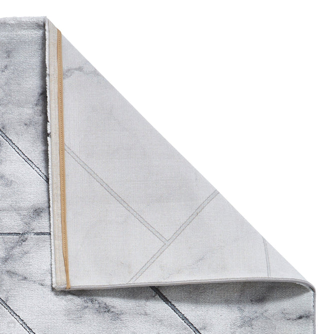 Craft 23299 Modern Geometric Marbled Soft Textured Grey/Ivory/Silver Rug-Think Rugs-Rug Love - The Most Loved Rug Store