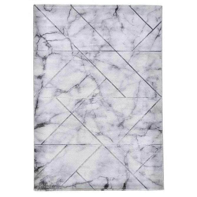 Craft 23299 Modern Geometric Marbled Soft Textured Grey/Ivory/Silver Rug-Think Rugs-Rug Love - The Most Loved Rug Store
