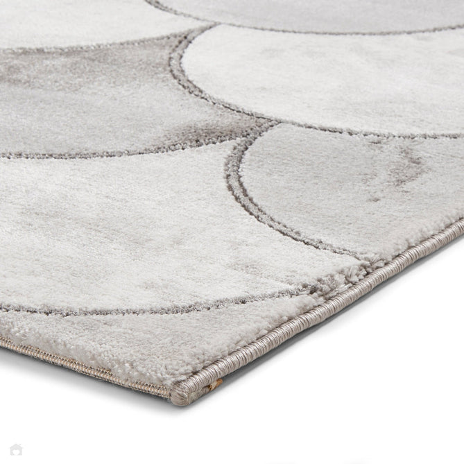 Craft 23361 Modern Geometric Scales Soft Textured Grey/Silver Rug-Think Rugs-Rug Love - The Most Loved Rug Store