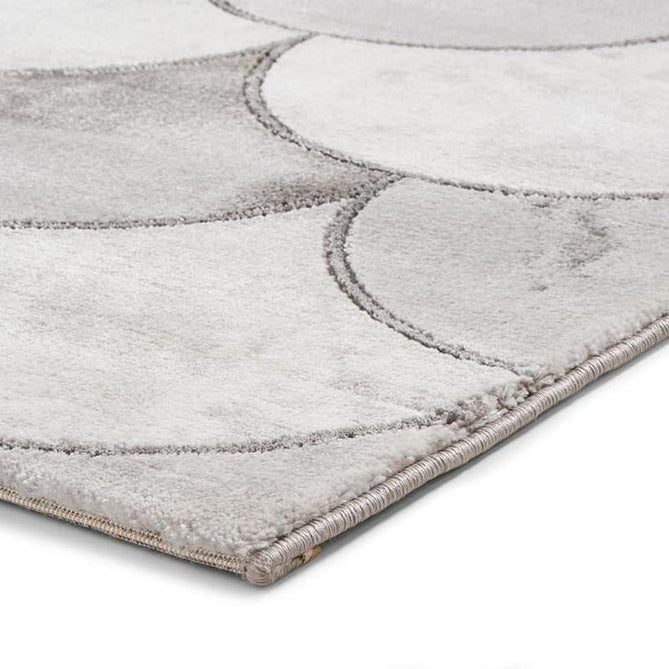 Craft 23361 Modern Geometric Scales Soft Textured Grey/Silver Rug-Think Rugs-Rug Love - The Most Loved Rug Store