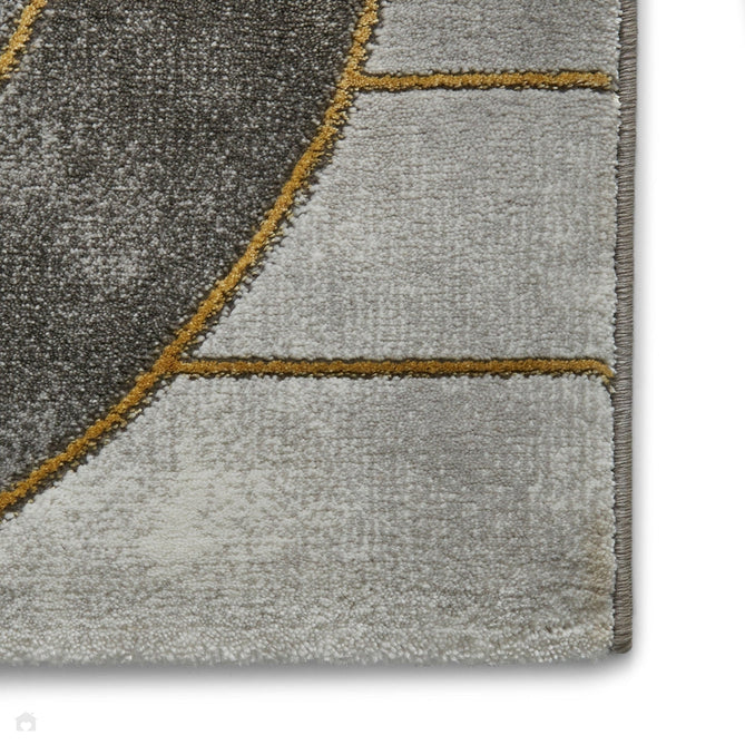 Craft 23430 Modern Geometric Wavy Soft Textured Grey/Gold Rug-Think Rugs-Rug Love - The Most Loved Rug Store