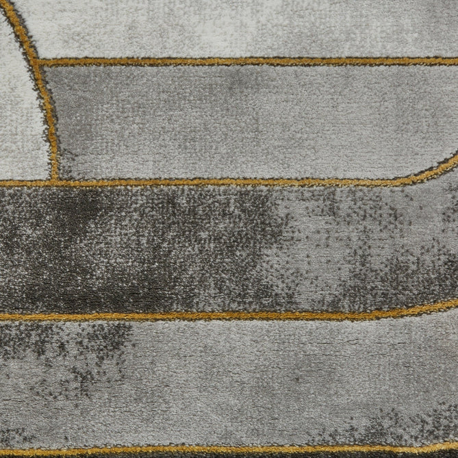 Craft 23430 Modern Geometric Wavy Soft Textured Grey/Gold Rug-Think Rugs-Rug Love - The Most Loved Rug Store