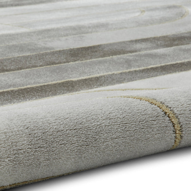 Craft 23430 Modern Geometric Wavy Soft Textured Grey/Gold Rug-Think Rugs-Rug Love - The Most Loved Rug Store
