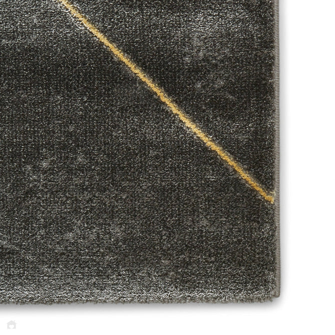 Craft 23486 Modern Geometric Marbled Soft Textured Dark Grey/Gold Rug-Think Rugs-Rug Love - The Most Loved Rug Store