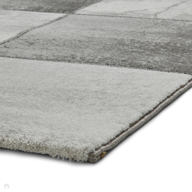 Craft 23495 Modern Geometric Checkered Soft Textured Ivory/Silver-Think Rugs-Rug Love - The Most Loved Rug Store