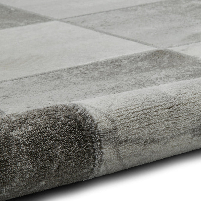 Craft 23495 Modern Geometric Checkered Soft Textured Ivory/Silver-Think Rugs-Rug Love - The Most Loved Rug Store