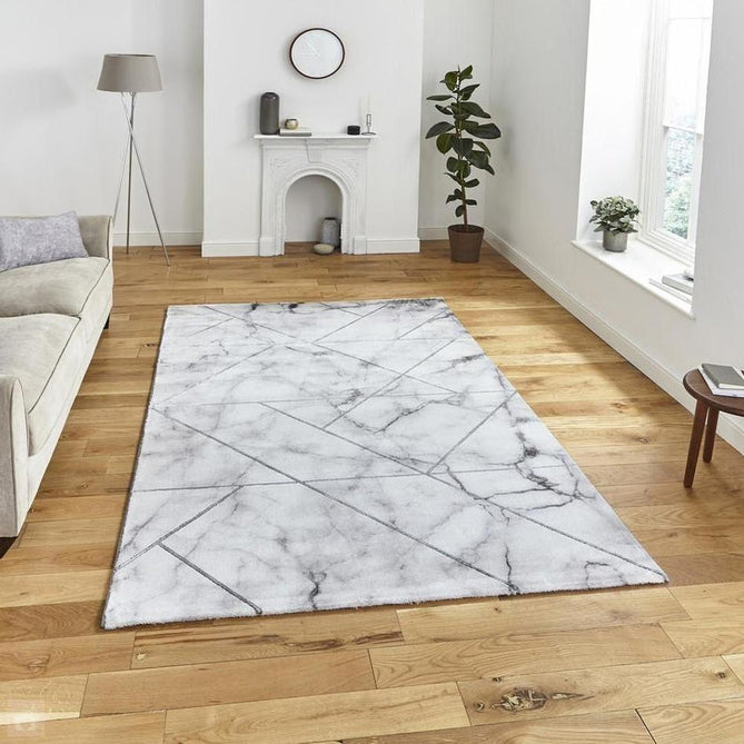 Craft 23495 Modern Geometric Checkered Soft Textured Ivory/Silver-Think Rugs-Rug Love - The Most Loved Rug Store